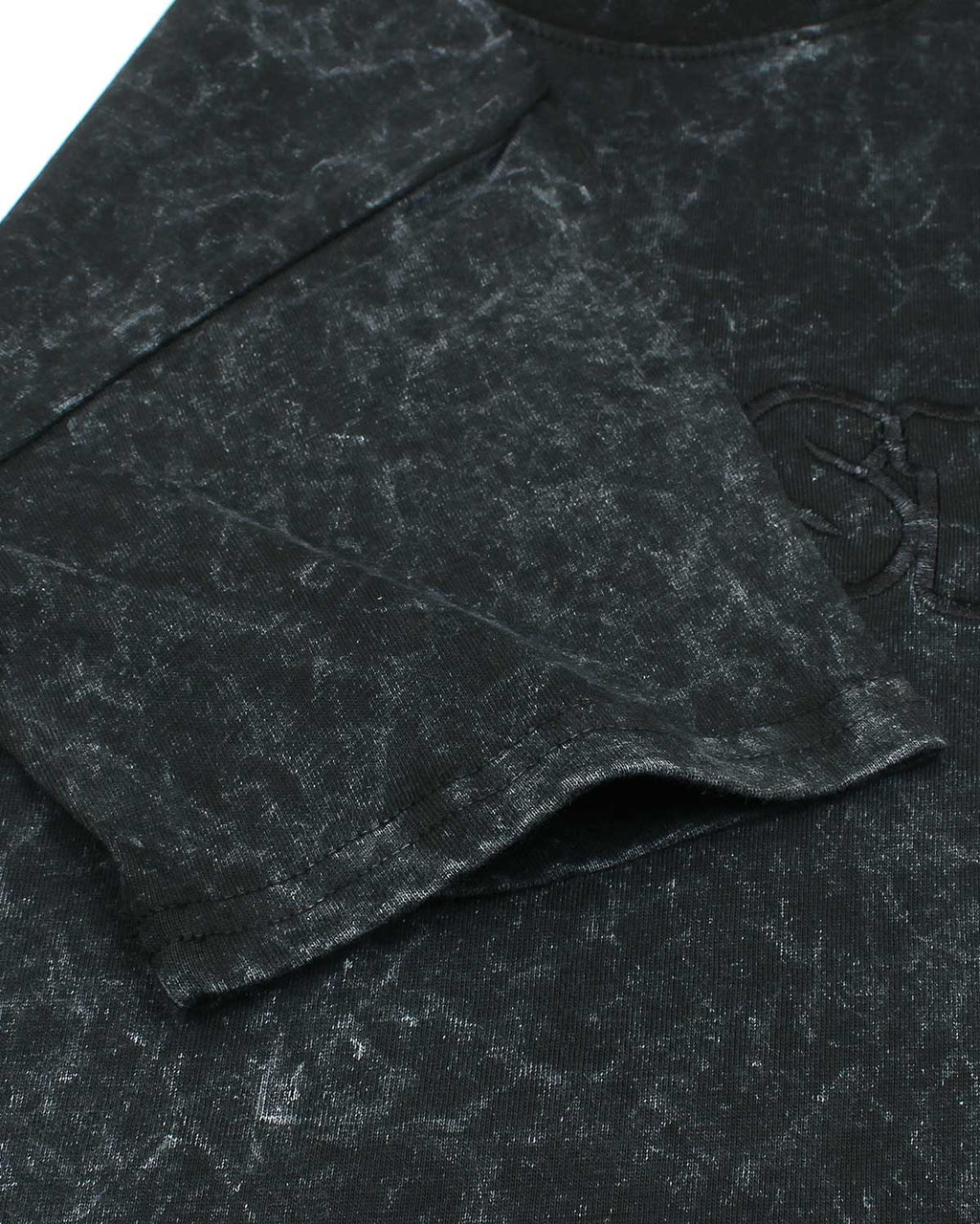 Premium Kids Acid Wash Co-ord Set - Black