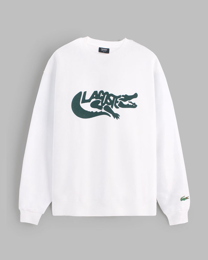 Men's Lac Croc. Sweat - White