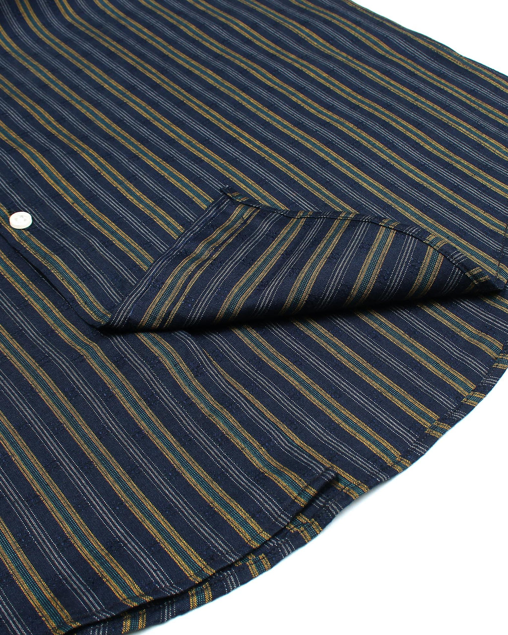 Premium Down Button Lined Shirt - Golden & Blue