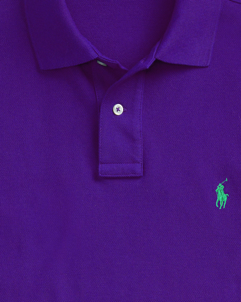 Iconic Mesh Men Polo Shirt - Purple
