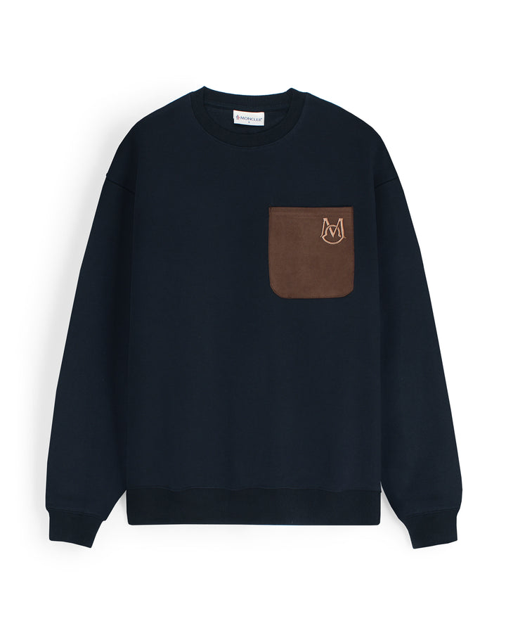 Men’s Classic Pocket Sweatshirt Mon. - Navy Blue