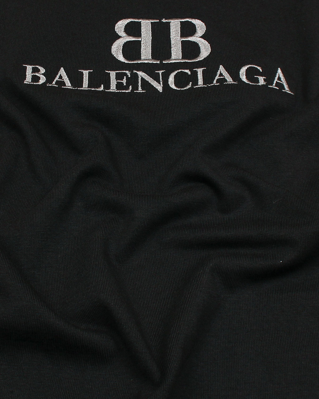 Balen. Oversized Motive Men Tee Shirt - Black