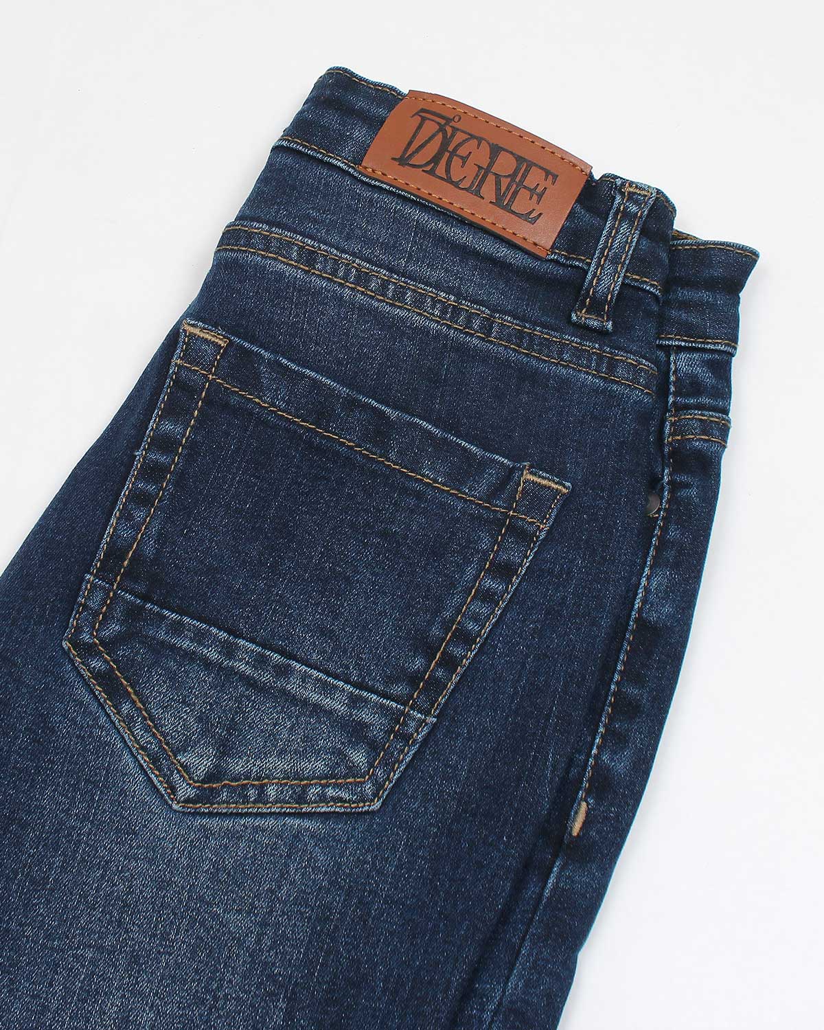 Premium Kids Denim Pants - Dark Blue