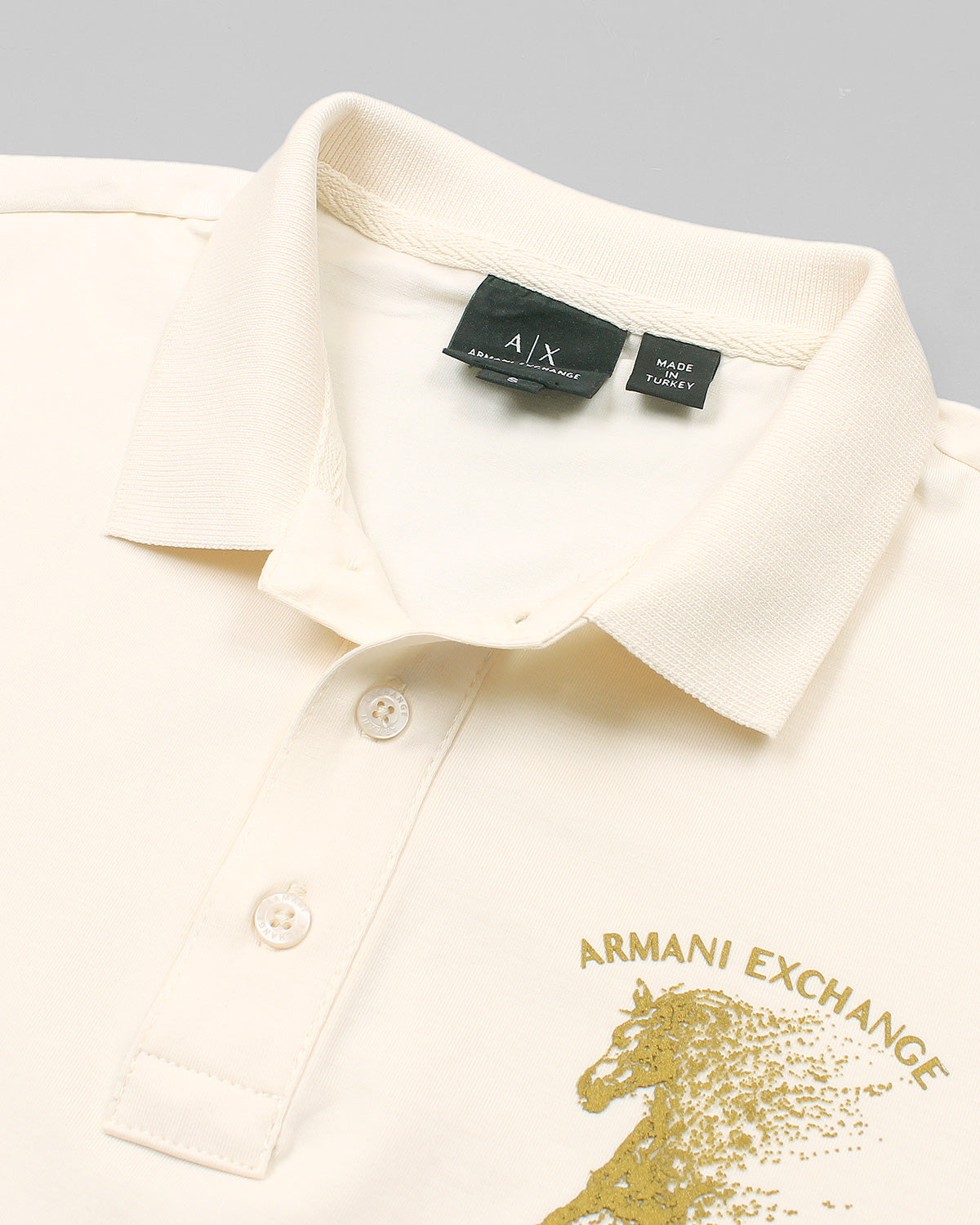 Exclusive Men's A-X Polo Shirt - Off White