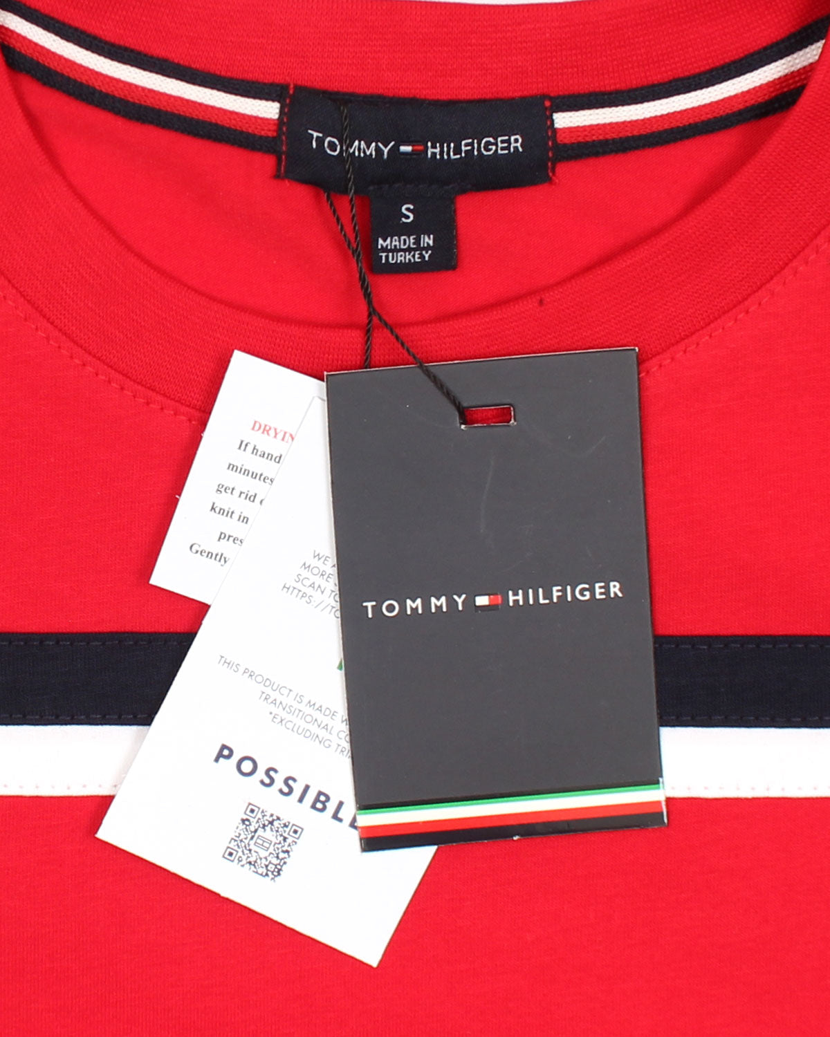 Exclusive Tommy Panel Men Tee - Red