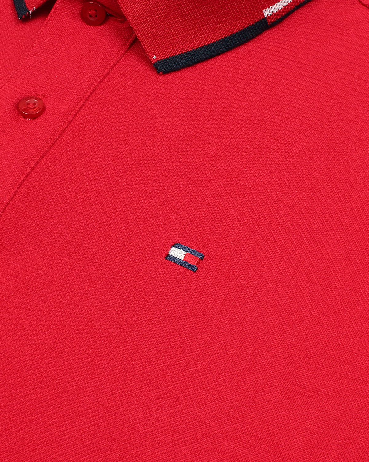 Iconic Tommy Collar D. Men Polo - Red