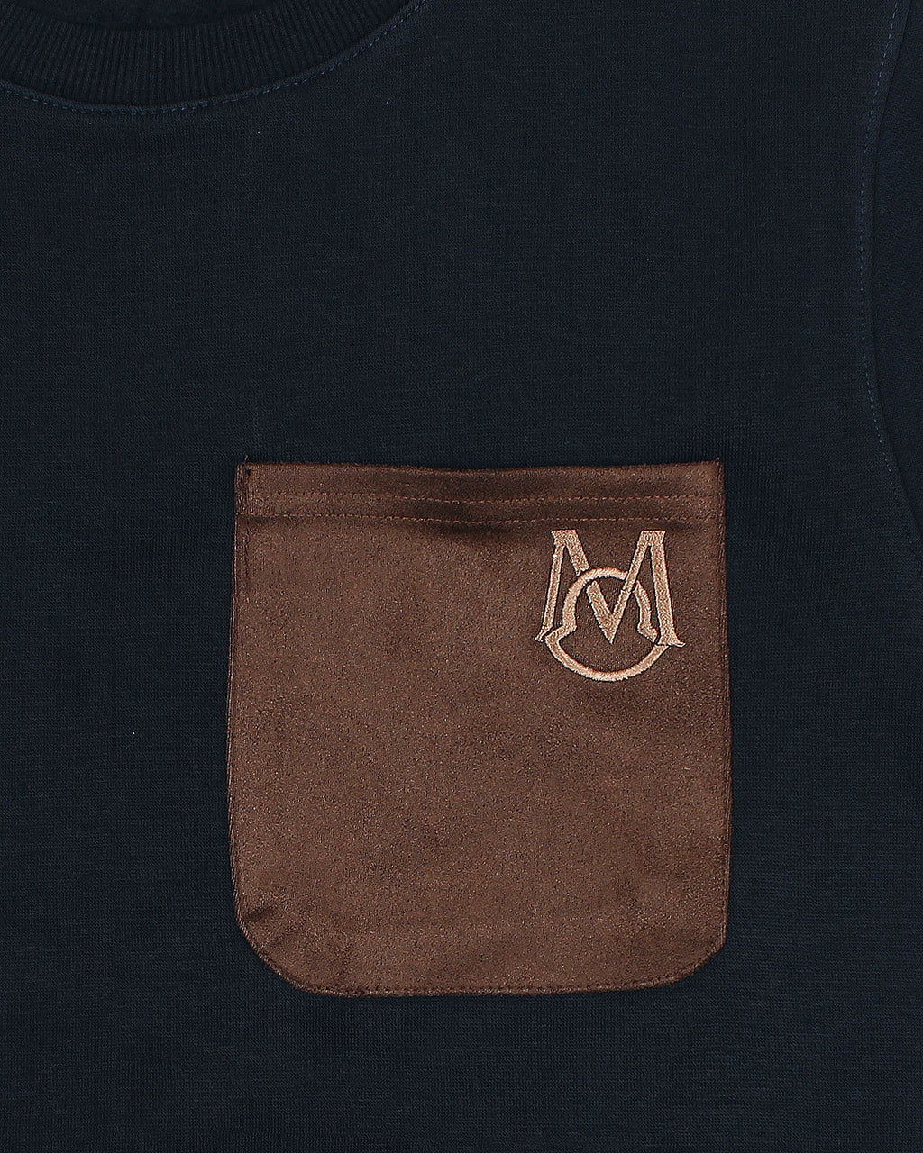 Men’s Classic Pocket Sweatshirt Mon. - Navy Blue
