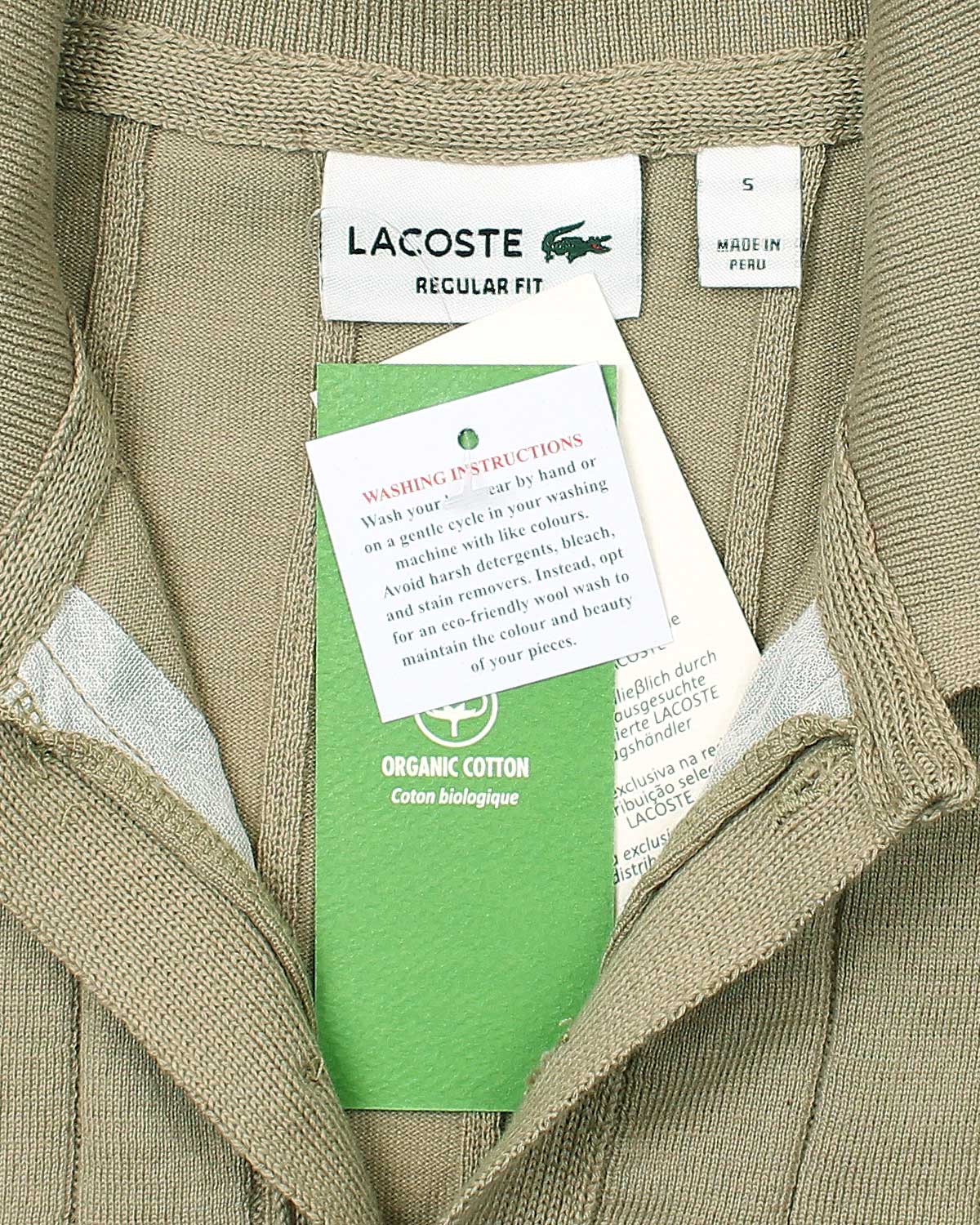 Iconic Lac. Knitted Polo Shirt - Brown