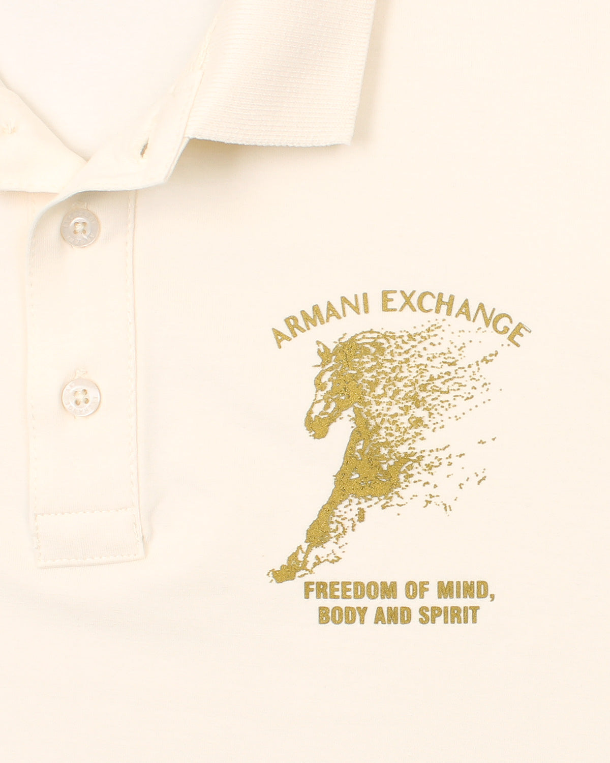 Exclusive Men's A-X Polo Shirt - Off White