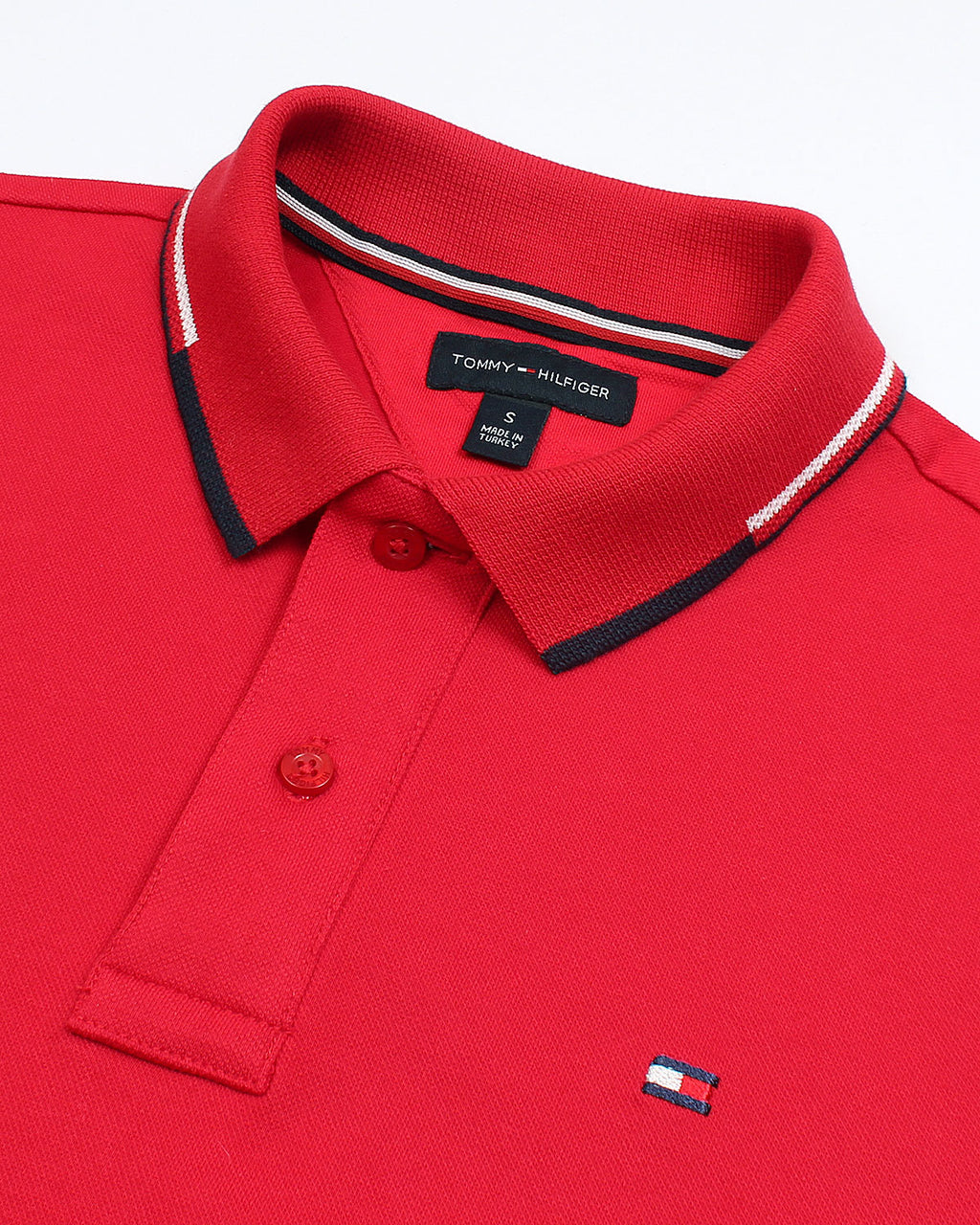 Iconic Tommy Collar D. Men Polo - Red