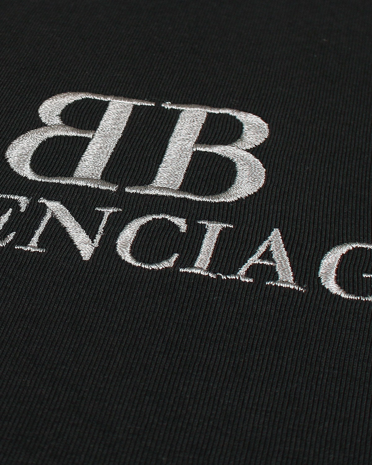 Balen. Oversized Motive Men Tee Shirt - Black