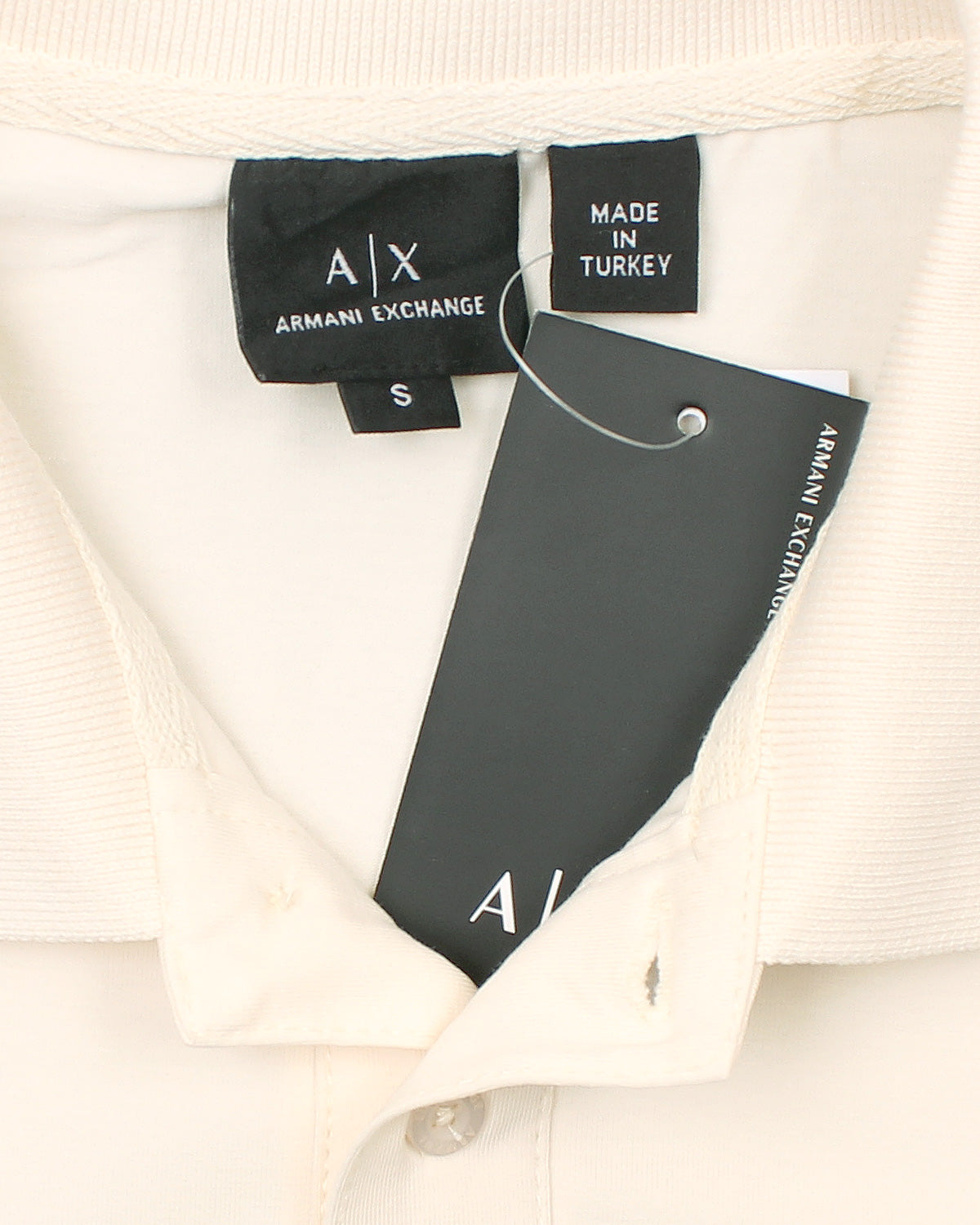 Exclusive Men's A-X Polo Shirt - Off White