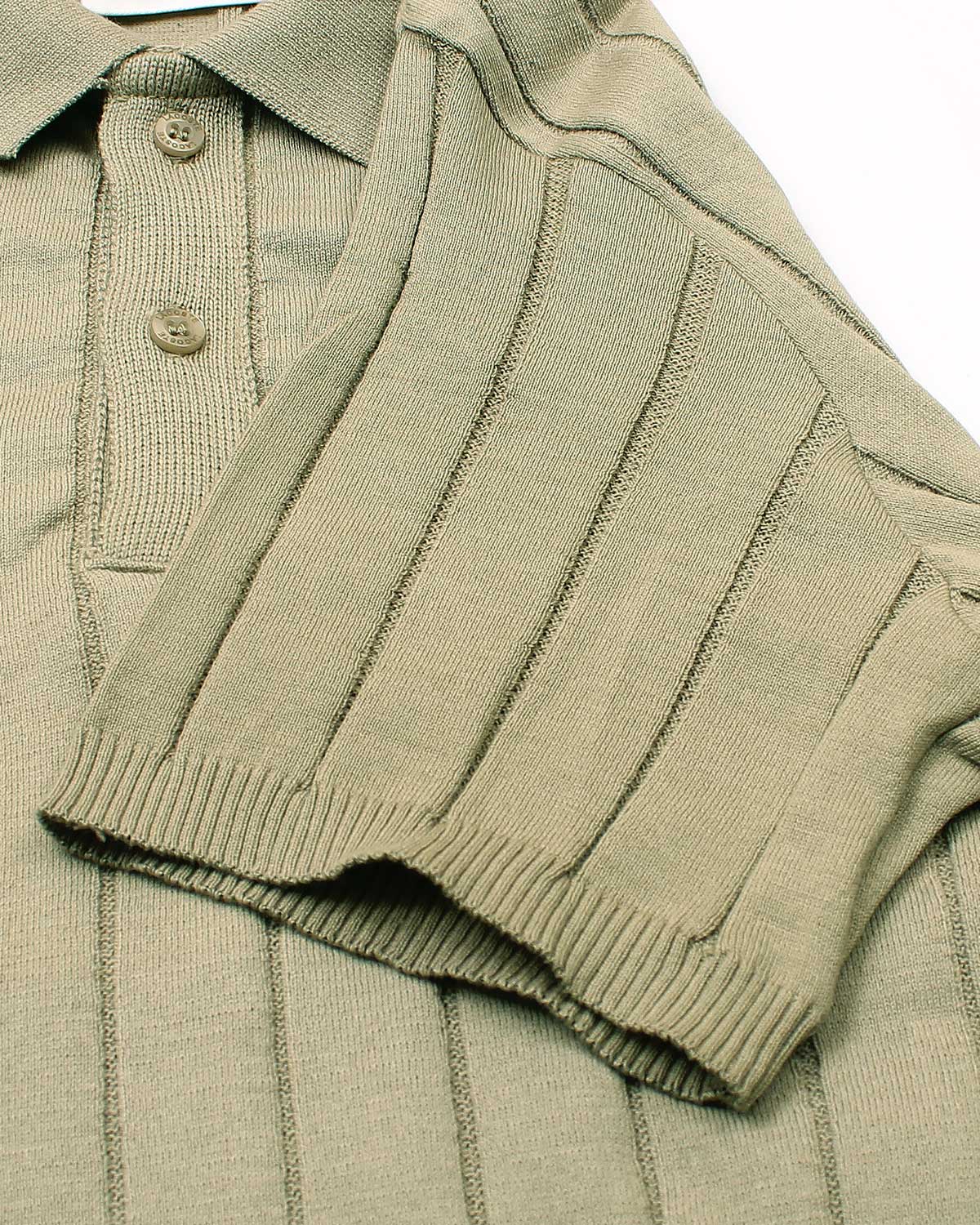 Iconic Lac. Knitted Polo Shirt - Brown