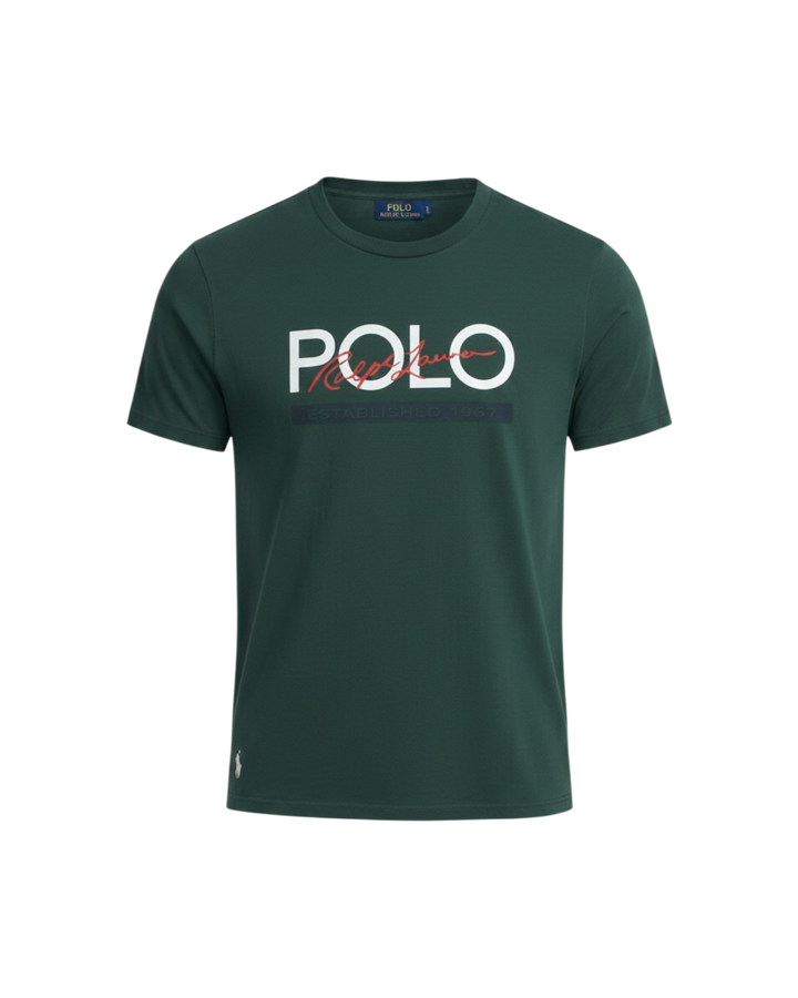 Men's Polo Signature T Shirt -Green