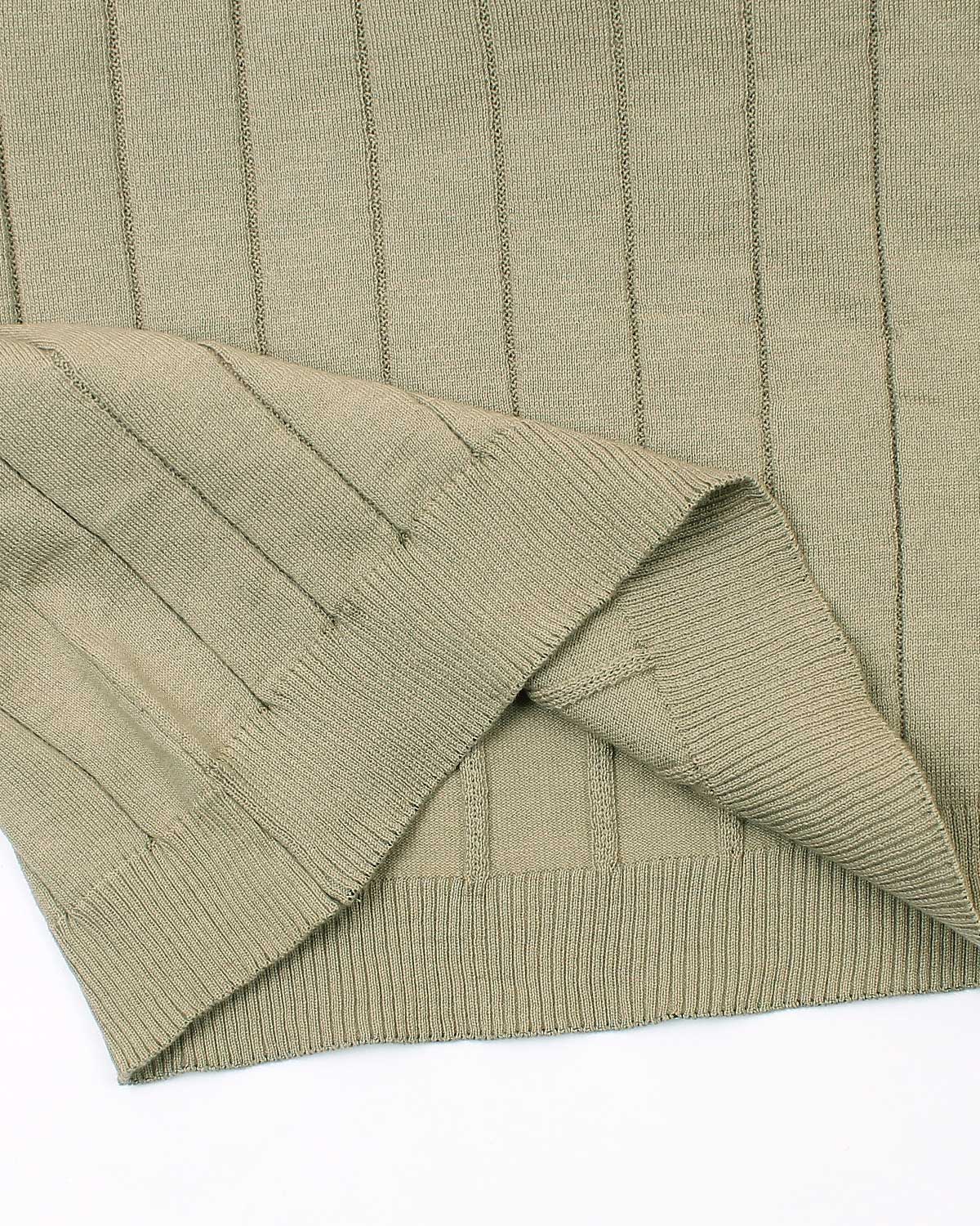 Iconic Lac. Knitted Polo Shirt - Brown