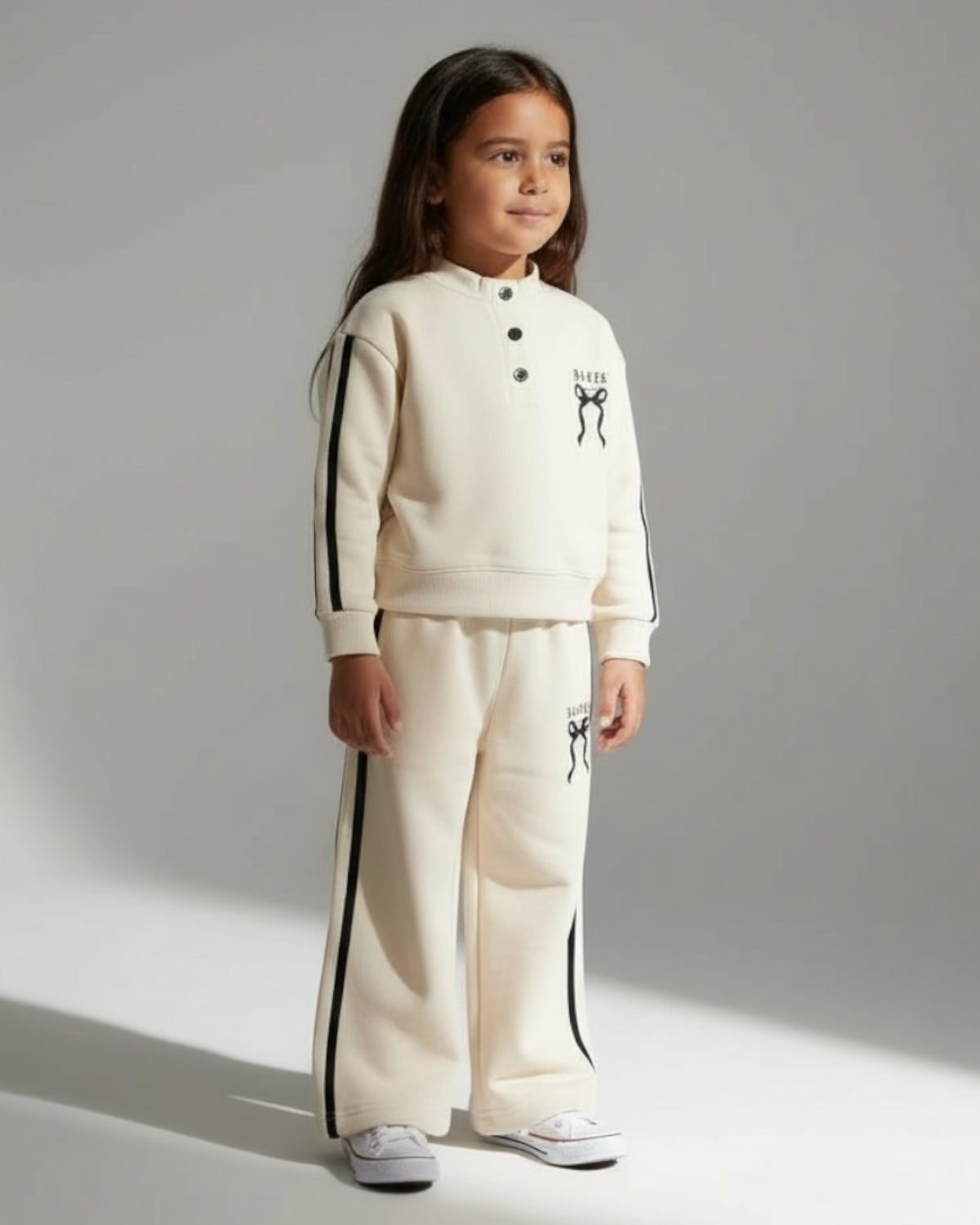 T-Baker Baby Girls Track Set - Cream