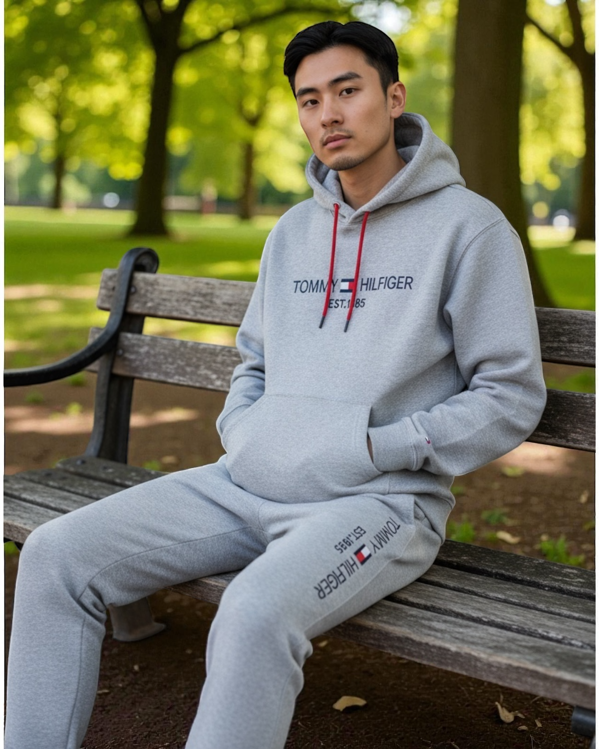 Men's Tom. Fleece Tracksuit - Grey