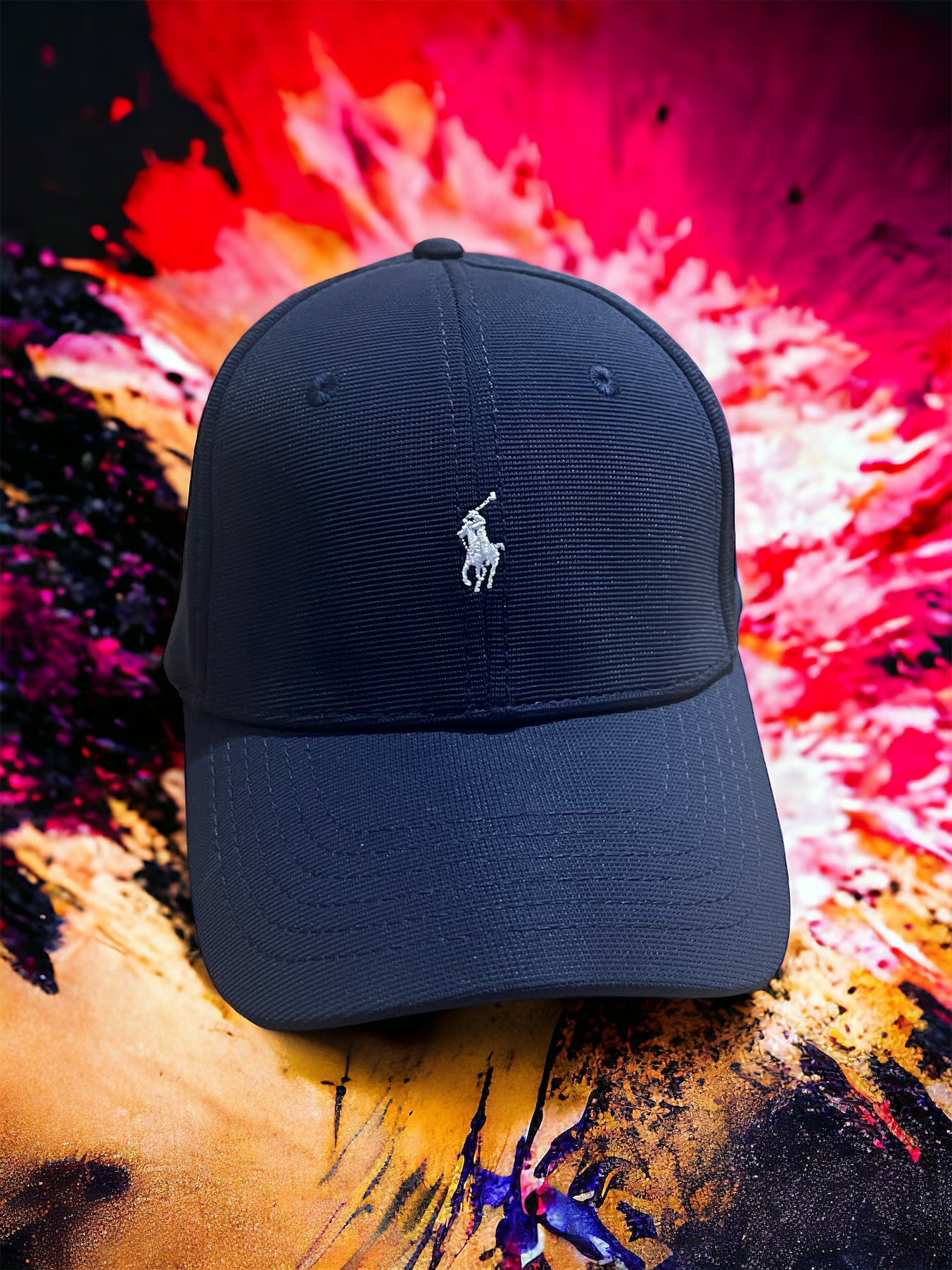 Premium Polo Cap - Navy Blue