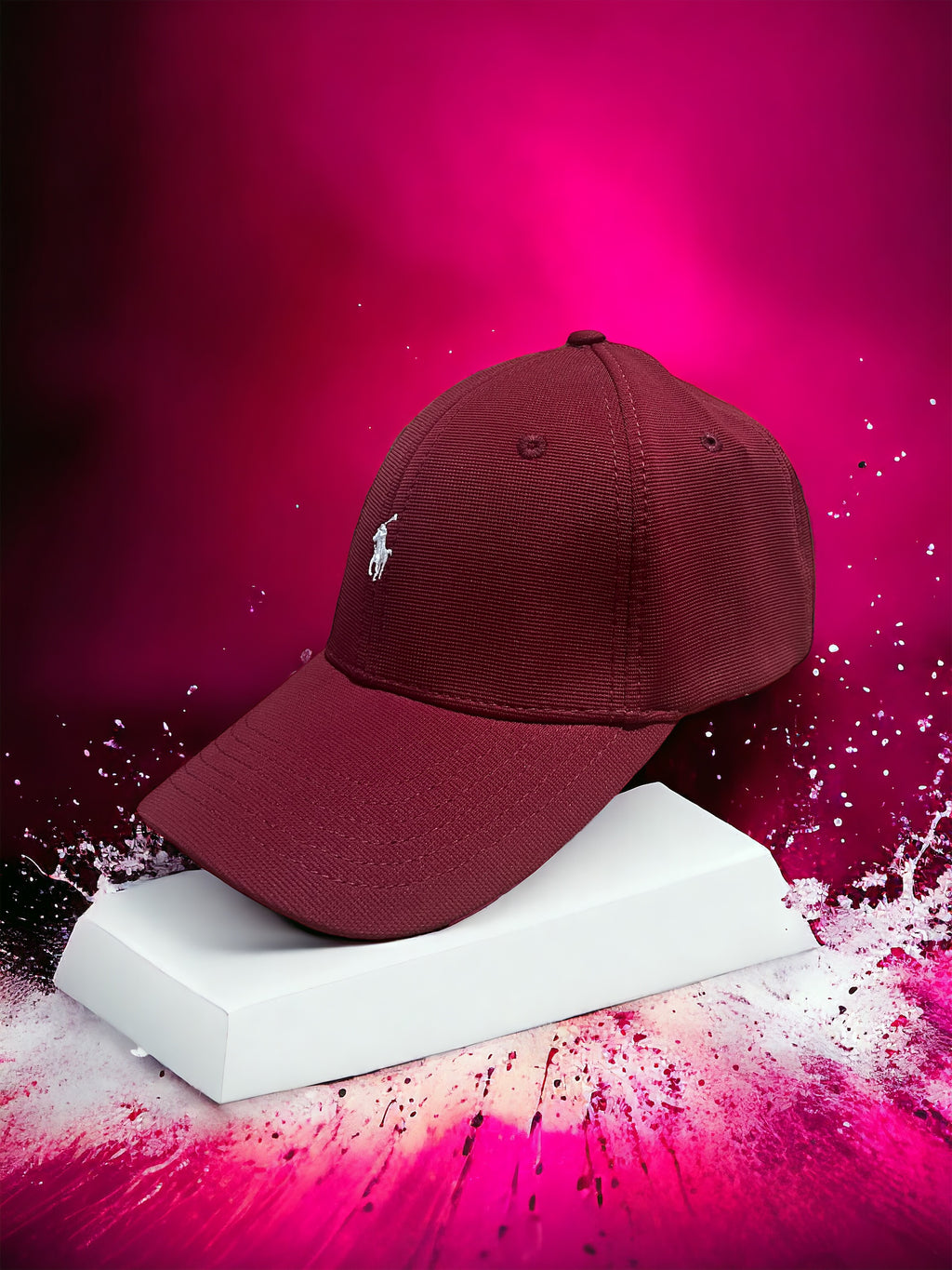 Premium Polo Cap - Maroon