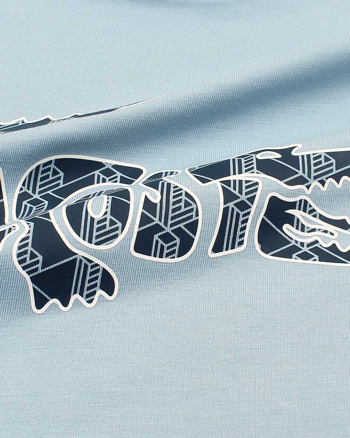 Baby Girls Croc. Oversized T Shirt - Sky Blue