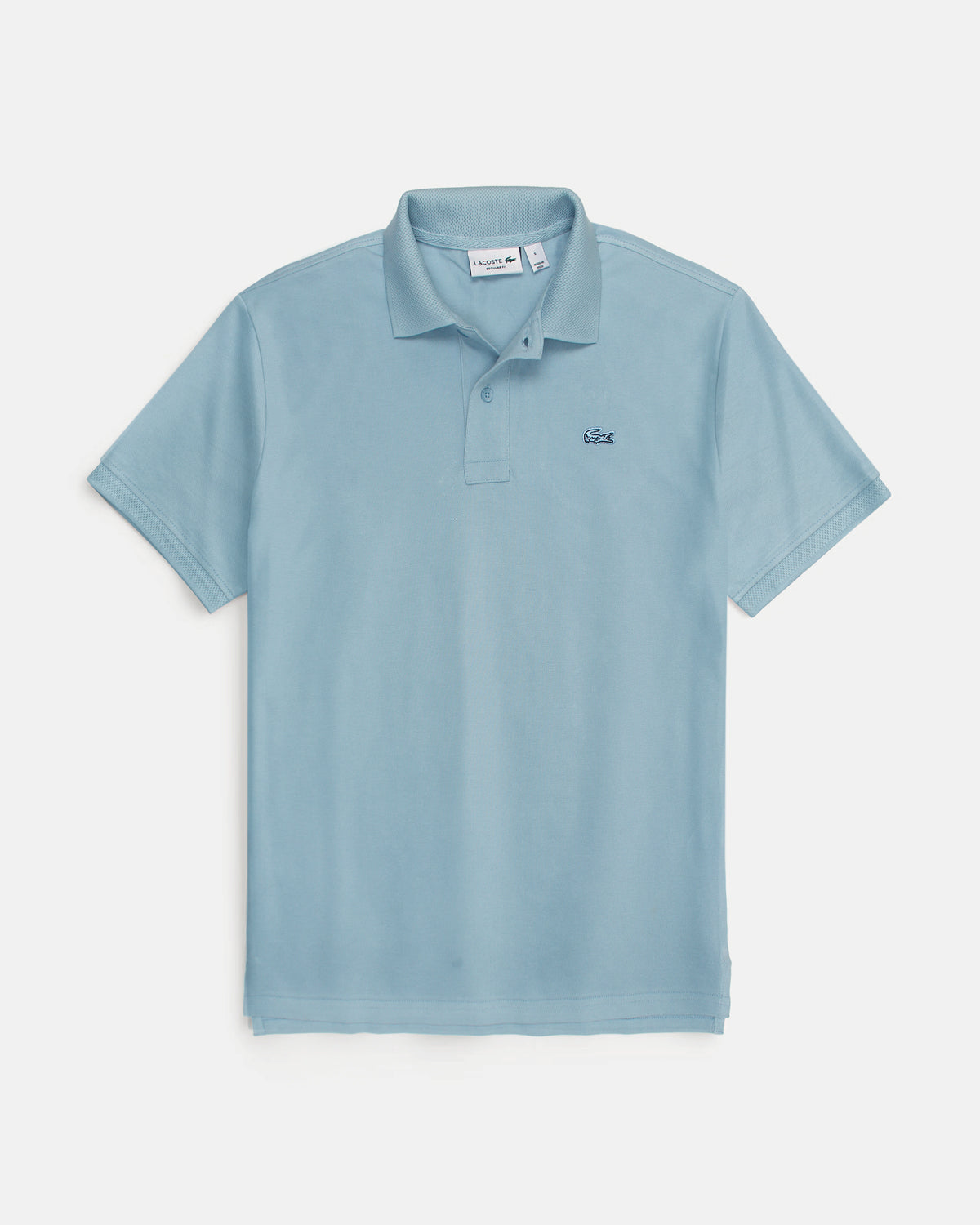 Premium Mesh L/C Men Polo Shirt - Sky Blue