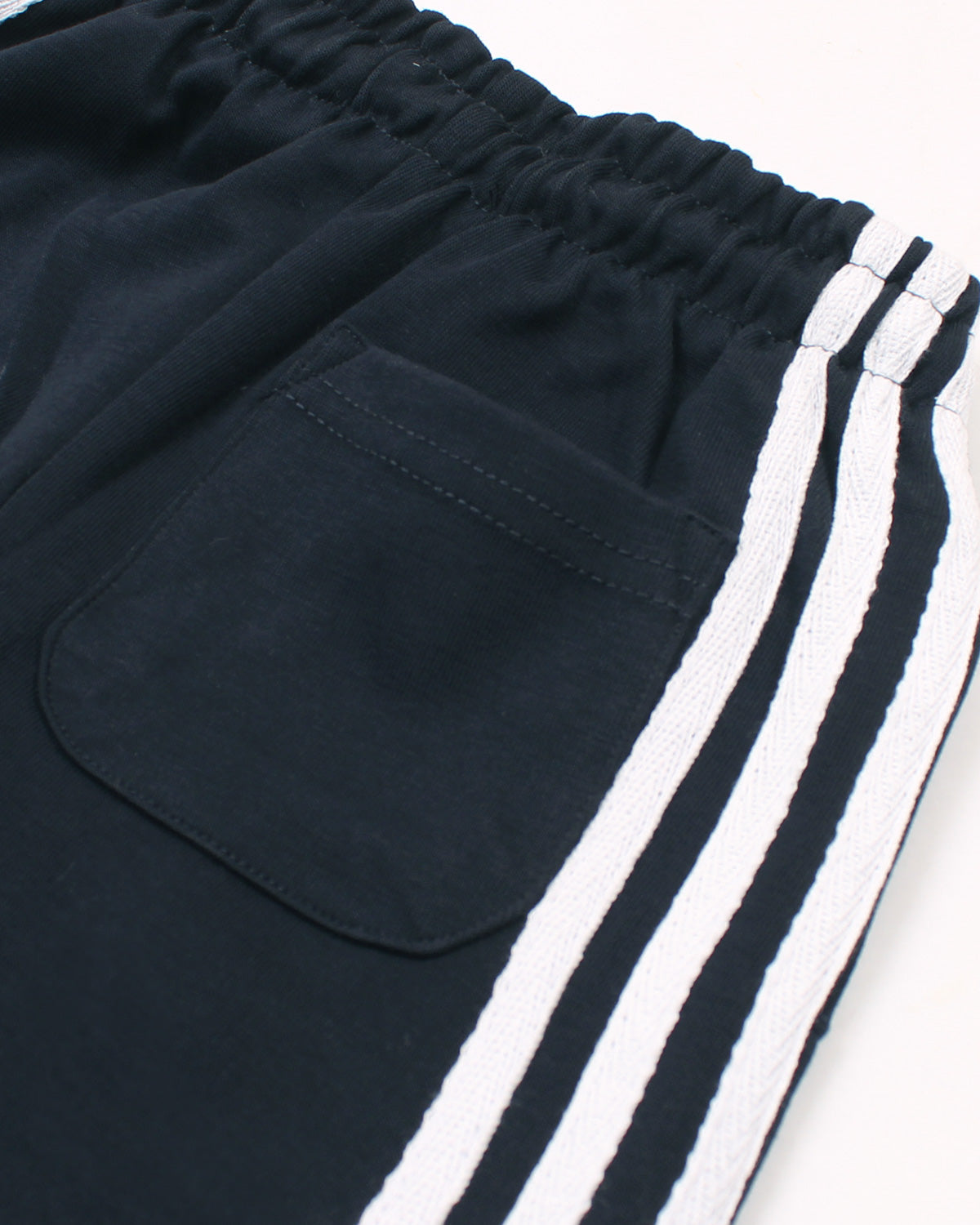 Kids Stripped Tracksuit - Navy Blue