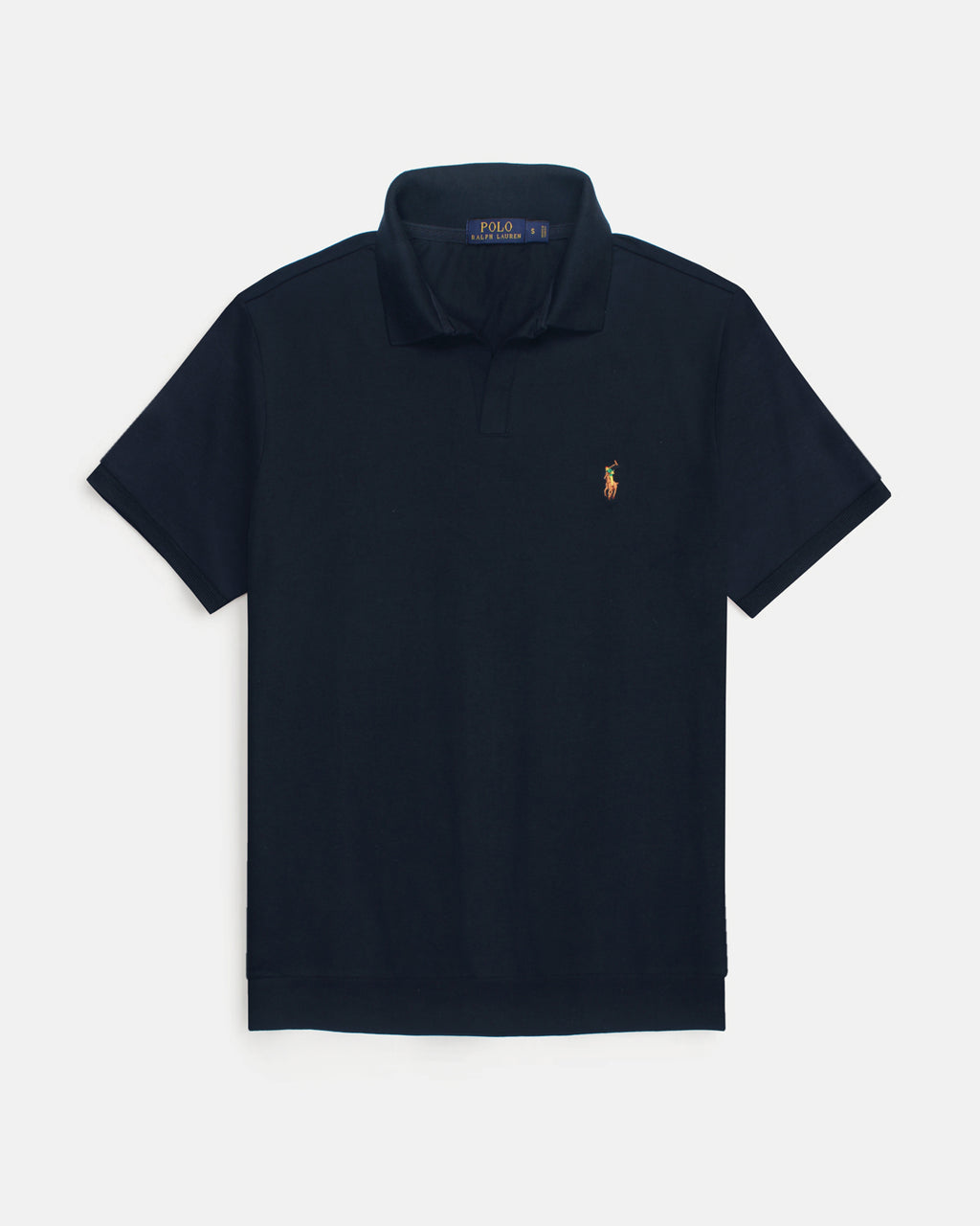 Iconic R-L Johnny Collar Polo - Navy Blue
