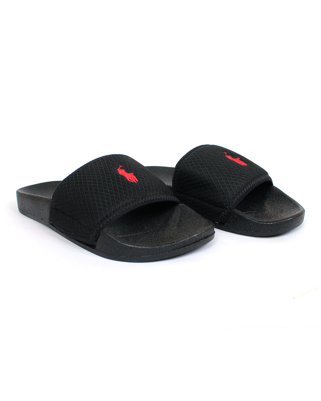 Premium Polo Men's Slides - Black