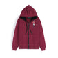 Premium Kids’ Bear Zip-Up Hoodie - Maroon