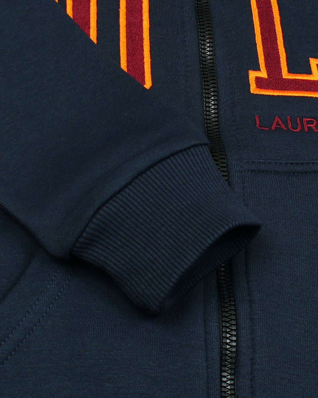 Premium Kids Polo Zipper Hoddie - Navy Blue