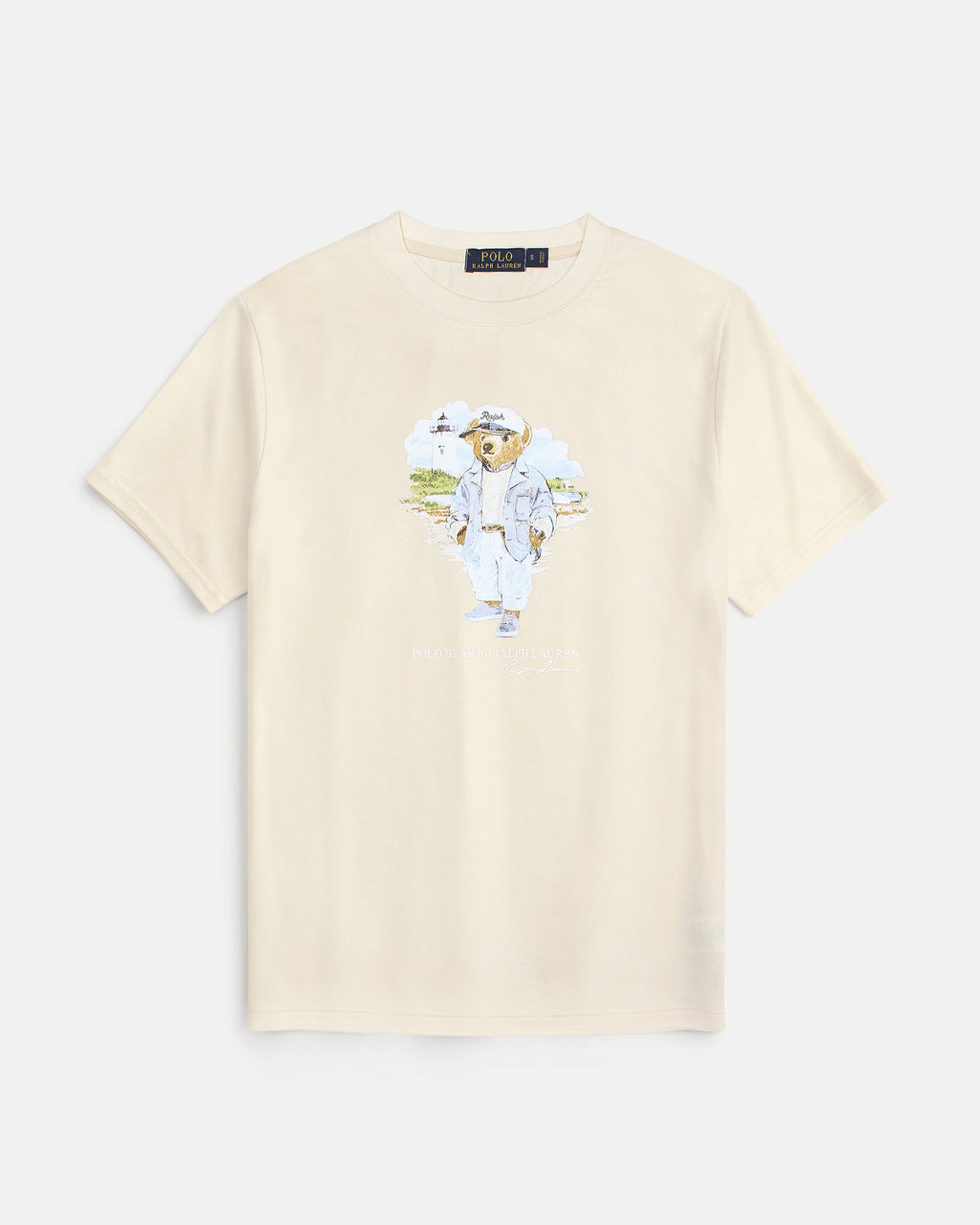 Exclusive R/L Men Bear Tee - Off White