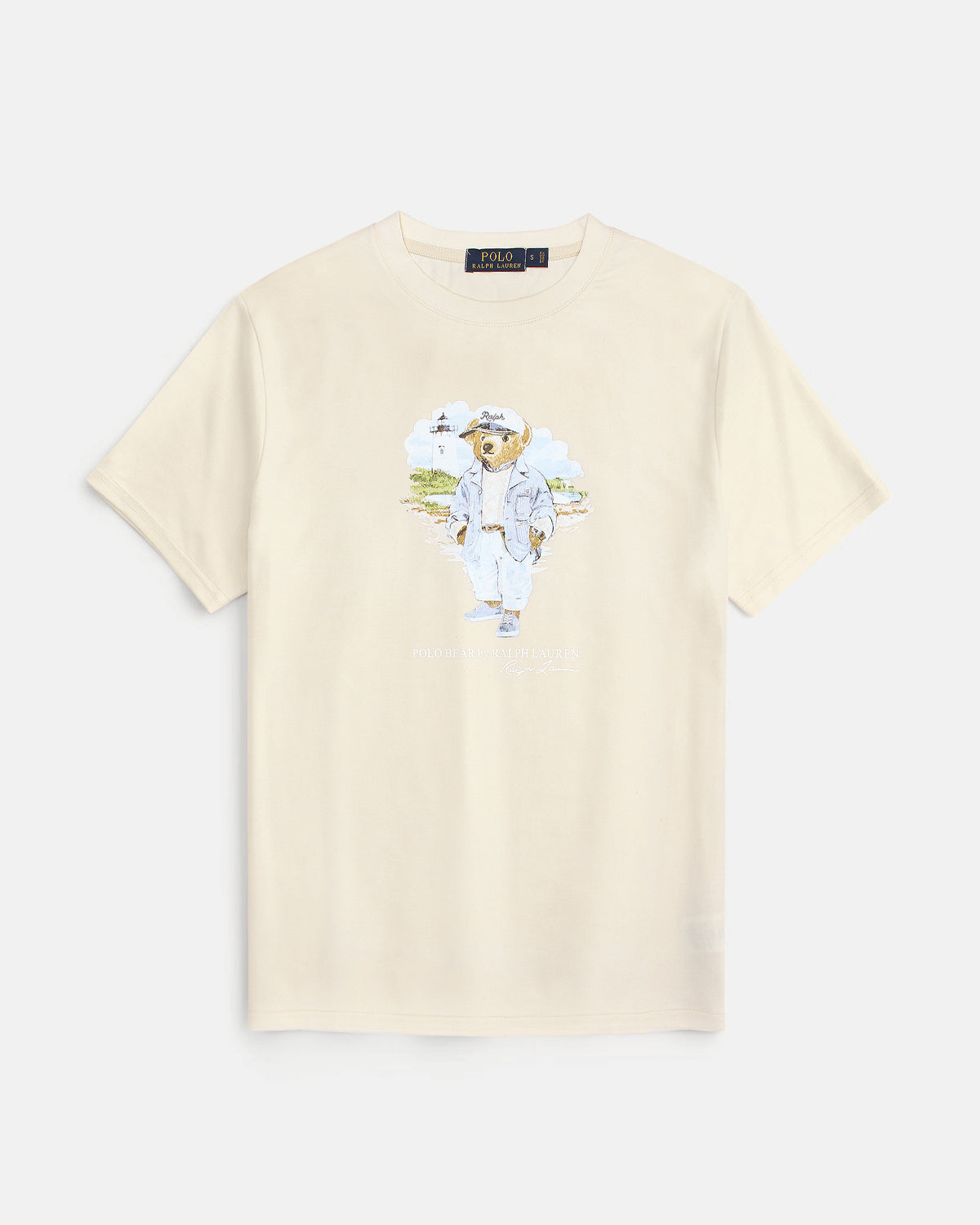 Exclusive R/L Men Bear Tee - Off White