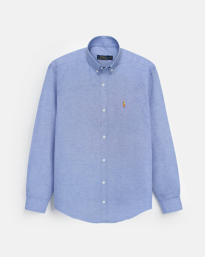 Premium Iconic Men Oxford Shirt - Sky Blue