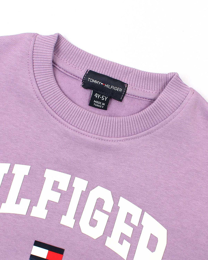 Baby Girls Hil. Ribbed Sweat - Lilac