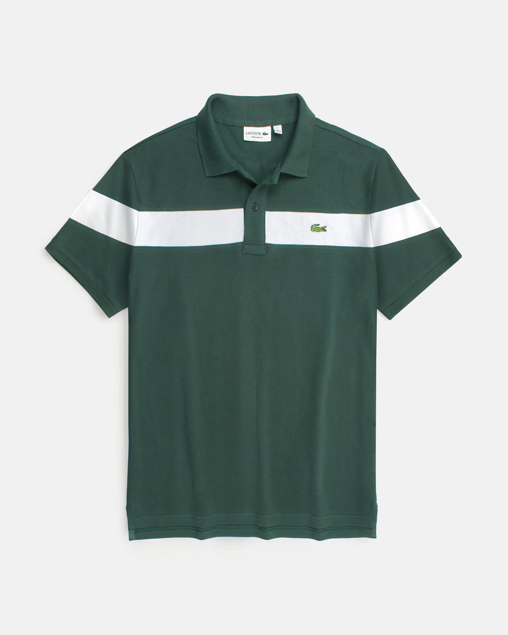 Men's Lac. Contrast Polo Shirt - Green