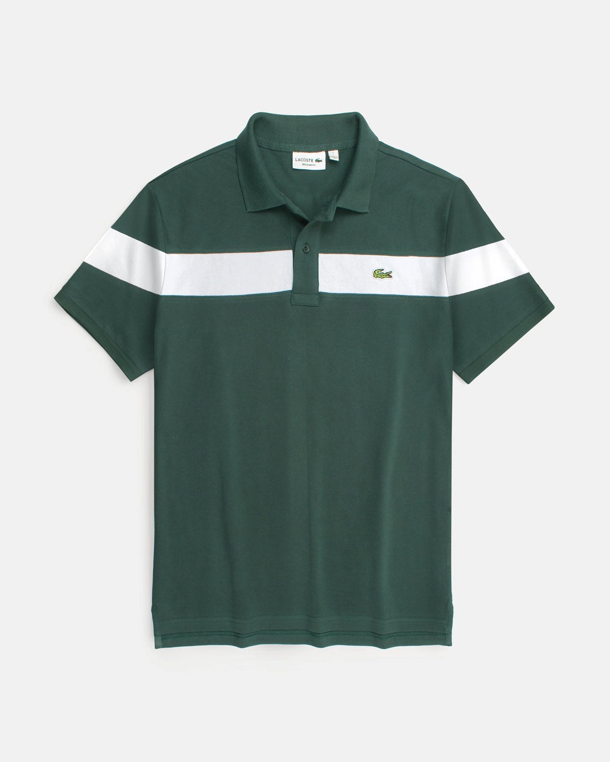 Men's Lac. Contrast Polo Shirt - Green