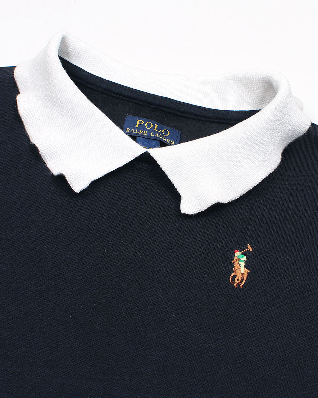 Kids Premium Collar Sweatshirt - Navy Blue