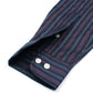 Premium Down Button Lined Shirt - Red & Blue