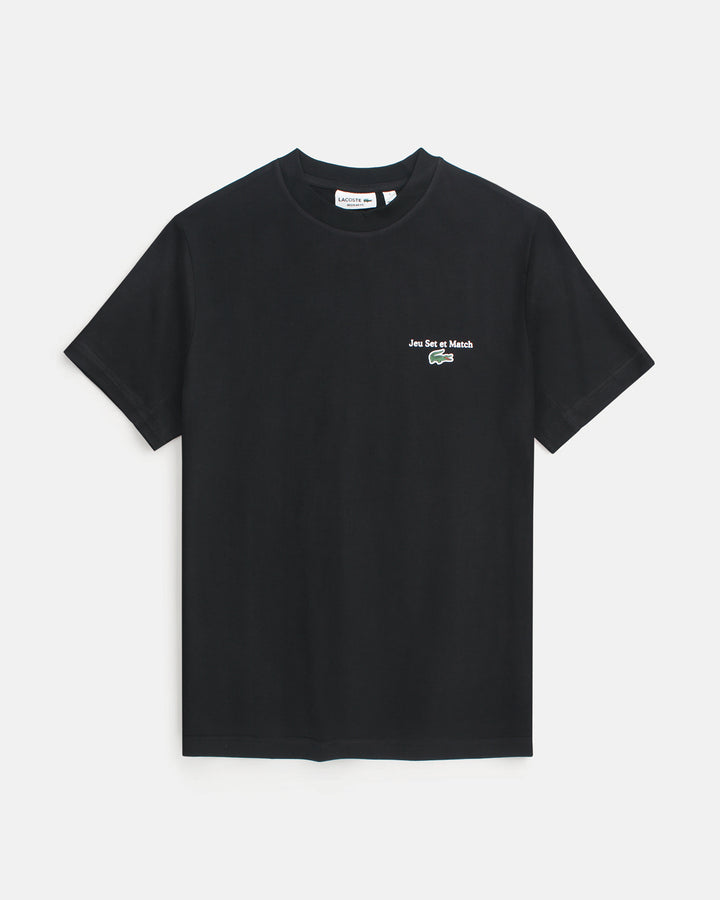 Men's Lac. Jeu Set Oversze T Shirt - Black