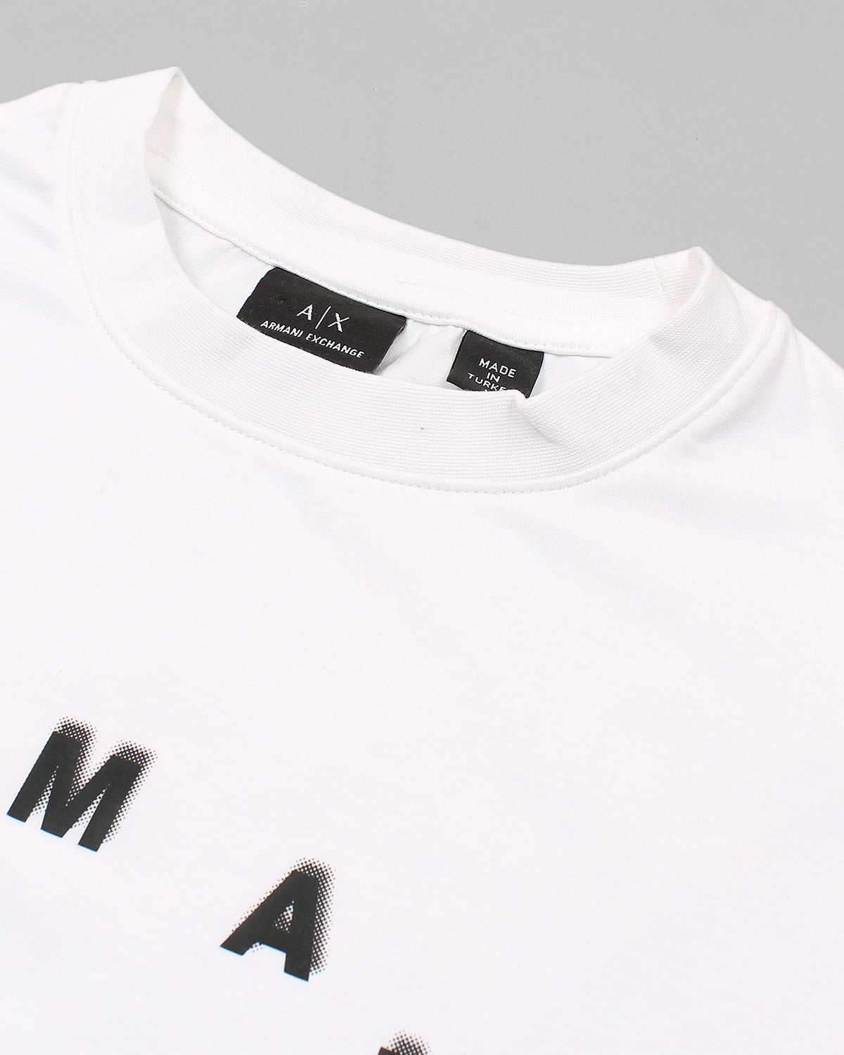 Men's A-X Round T Shirt - White