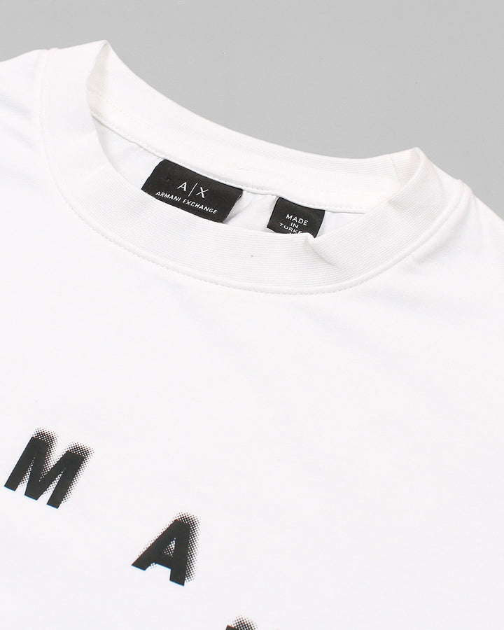Men's A-X Round T Shirt - White