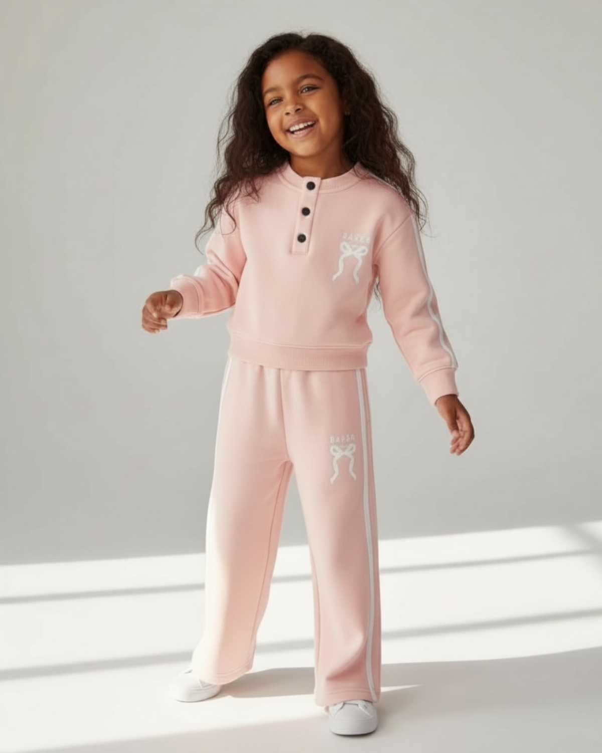 T-Baker Baby Girls Track Set - Baby Pink