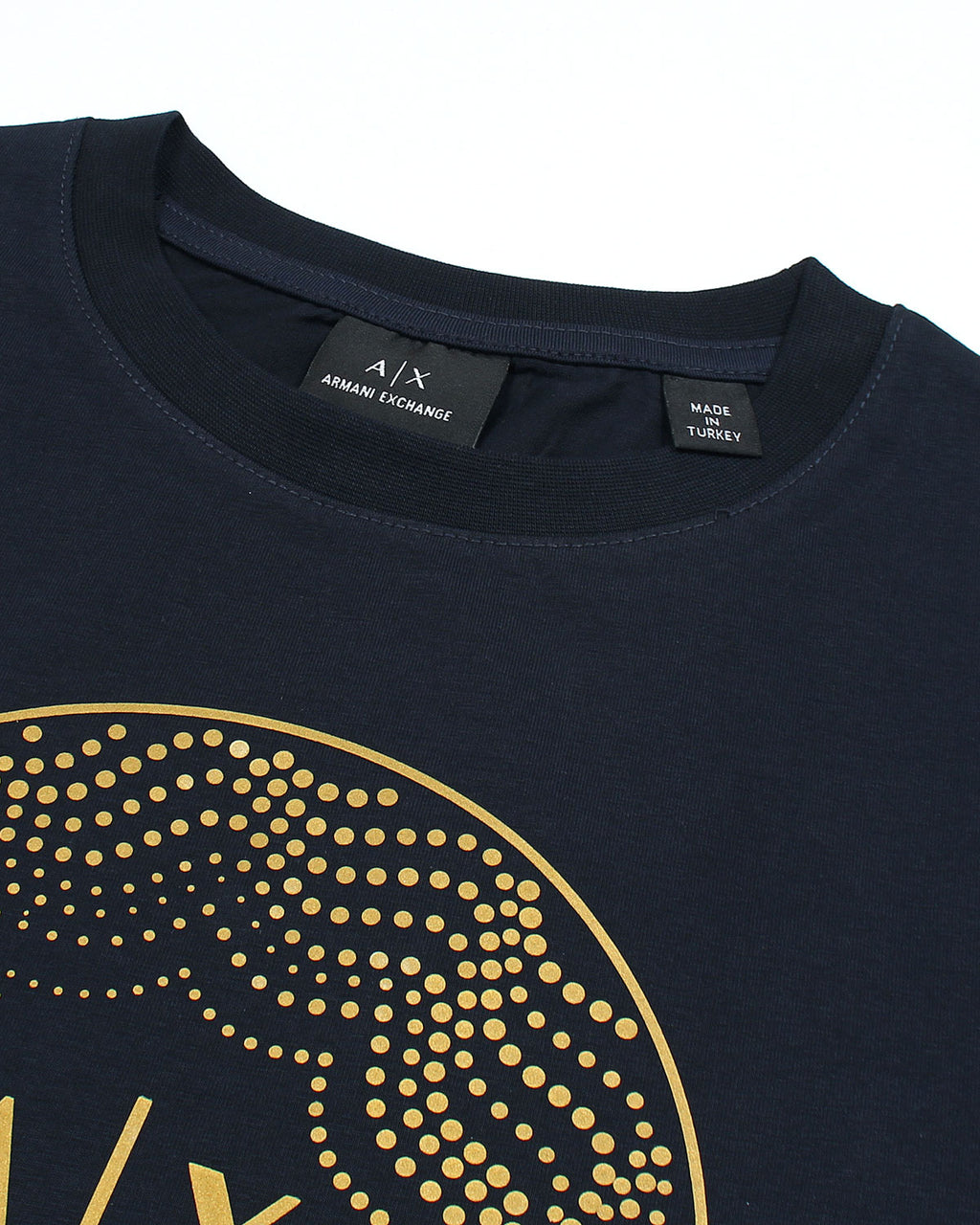 Exclusive A/X Men Gold Tee - Navy Blue