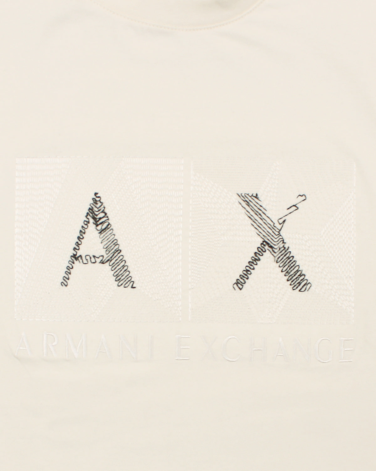 Men's A.X Emb. T Shirt - Off White