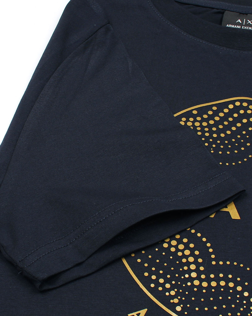 Exclusive A/X Men Gold Tee - Navy Blue