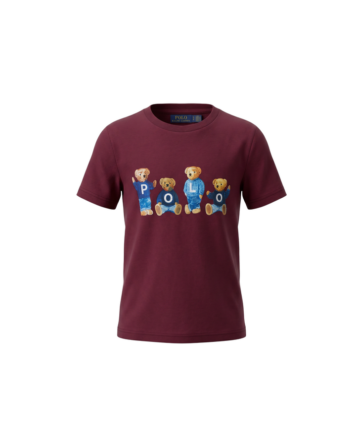 Premium Kids Bear T Shirt - Maroon