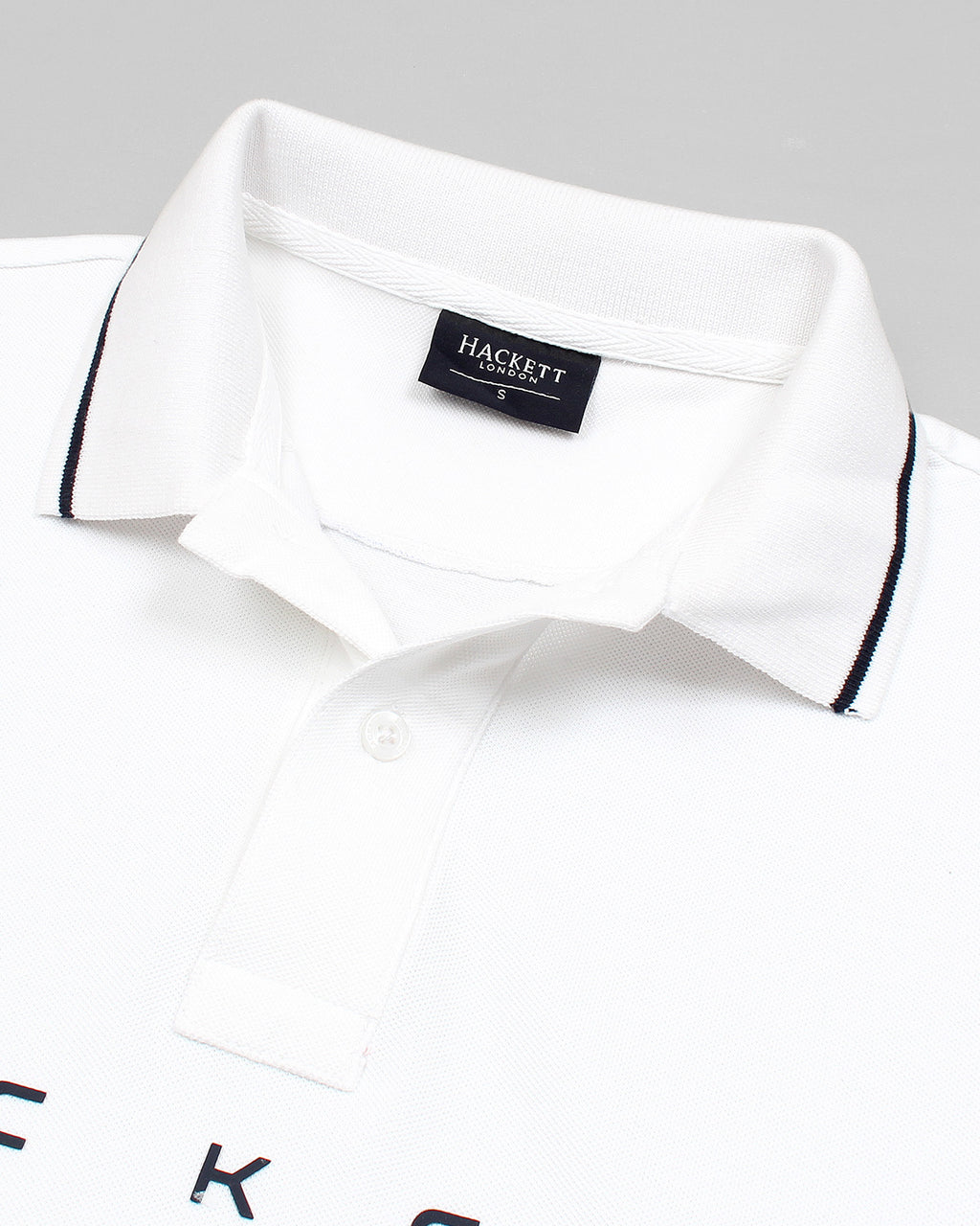 Premium HKT Men Tipped Polo Shirt - White