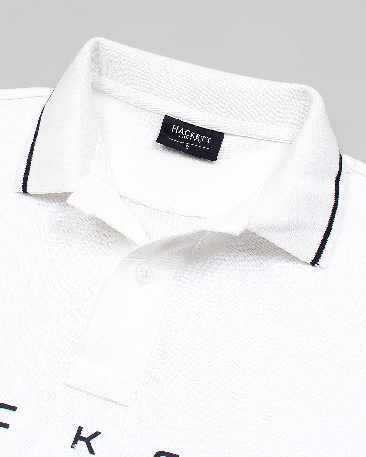 Premium HKT Men Tipped Polo Shirt - White