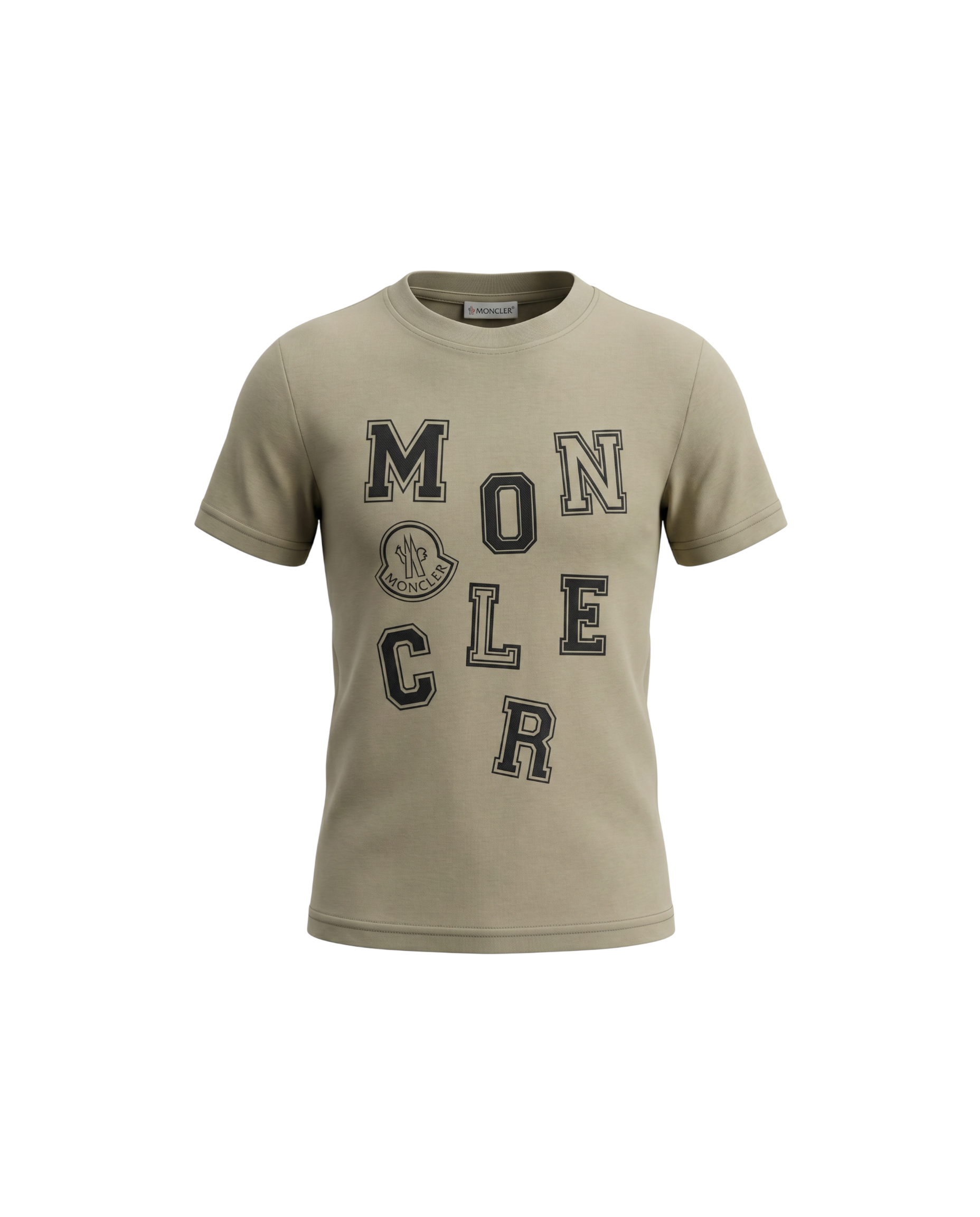 Kids Mon. Digit T Shirt - Beige