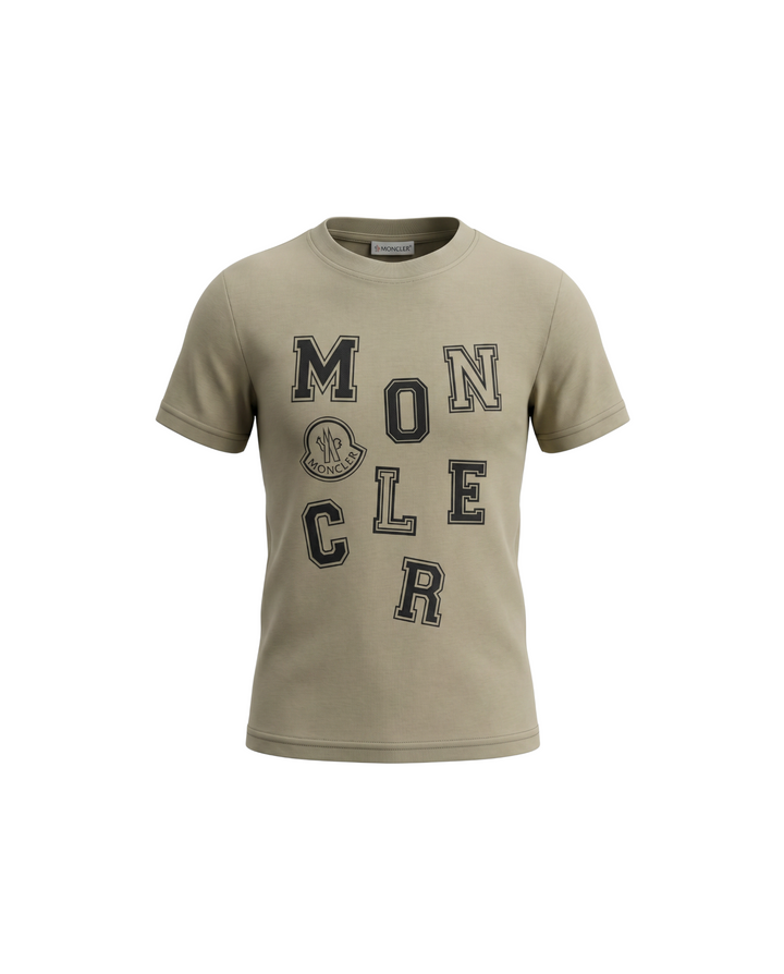 Kids Mon. Digit T Shirt - Beige